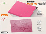 A4 Hanging Folders Set of 6 with Extendable Bottom Large Capacity Plastic Filing Folders with Tabs V1258-DP02-BOL-771