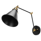 Wall Sconce E27 Vintage Industrial Metal Wall Lamp Arm Adjustable Bedside Reading Light AC85265V V1294-YM0901-3119210015811