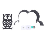 Owl Toilet Rolls Tissue Paper Storage Rack Wall Mounted Holder Dispenser Metal Organizer Bathroom V1294-YM0901-3112240054611