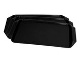 3PCS Colorful Food Tray Rectangle Thickened Binaural Plastic Tray Heat Resistance Stackable V1294-YM0523-3118220042013