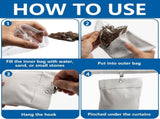 12 Pack Outdoor Curtain Weights Bag, Patio Curtain Sandbag with Sealed Bags and Clips, Reusable V1259-DP01-A-3648