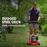 Baumr-AG Lawn Mower 139CC 17 Petrol Push Lawnmower 4-Stroke Engine Catch V219-MOWPSHBMRA17S