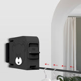 SOGA 160mm Wall-Mounted Clothes Line Dry Rack Retractable Space-Saving Foldable Hanger Black BSLY06