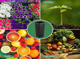 50 Pcs 12" Tall Tree Pots Plastic Deep Nursery Pots Tall Nursery Tree Pots Plant Deep Seedling Pots, V1258-DP02-WO-410