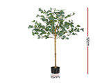 Artiss 150cm Artificial Eucalyptus Tree with Realistic Textured Leaves for Indoor Home Office Decor AP-TREE-EUCALY-150