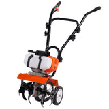 Tiller Cultivator Gas Powered, 43CC 2-Stroke Garden Cultivator, Tiller with 4 Steel Adjustable Front V952-RYGYJ43CCECC62UOPV0