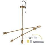 Modern Chandelier Unique Appearance Elegant Design Stable Firm Geometric Line Chandelier 110220V V1294-YM0714-3119210295511