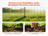 Electric Fence Netting, 0.88 x 49.98 m, PE Net Fencing with Posts & Double-Spiked Stakes, Utility V952-DXJCWLW35IN1ED6DAV9