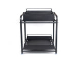 2 Tier Under Sink Storage Rack Kitchen Organizer Steel Frame with Removable Baskets & Suction Feet V324-HO-UNDSINKRACK-BK