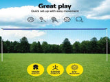 Everfit 6M Portable Volleyball Net Set Adjustable Height Multi-Sport Net with Ball and Bag SN-B-VLB-6M-BL