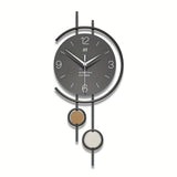 Gray Gold Geometric Wall Clock Modern Wall Clock Home Decor Clock Silent Clock V1347-115-GOL-04847