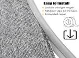 Carpet Edge Binding Trim, Self Adhesive Grey Floor Transition Strip/Rugs Edging Bar for Indoor V1188-CYX-LHJ-749