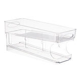 Double Layer Soda Can Organizer Automatic Rolling Transparent Beverage Can Storage Organizer for V1294-YM0626-3118220339411