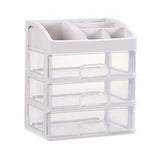 Desktop Organizer 3 Drawer Clear Plastic Desk Storage for Office Stationary Makeup Organizer V1294-YM0703-3117230119011