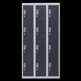 12-Door Locker for Office Gym Shed School Home Storage - Padlock-operated V63-839021