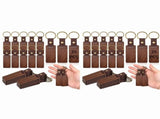 50PCS Wooden Keychain Blanks Rectangle Wood Keychain Blanks with Leather Strap Engraving Blanks Key V1366-AZ2-W-15720