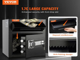 1.7 Cub Depository Safe, Deposit Safe with Drop Slot, Electronic Code Lock and 2 Emergency Keys, V952-LCSBXX17L000GVVNCV0