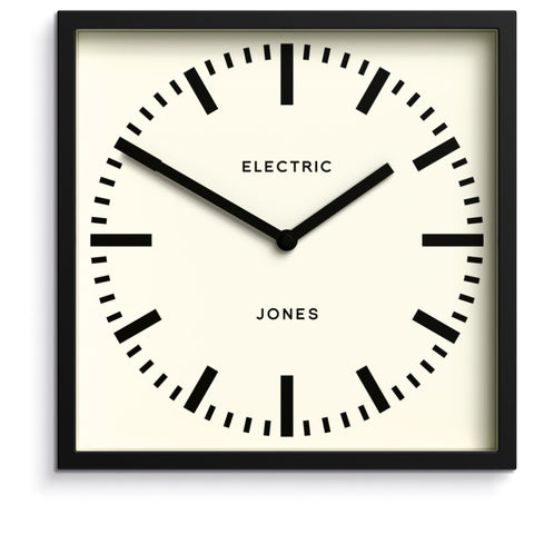 Newgate Jones Box Wall Clock Black V398-NGJBOX38K