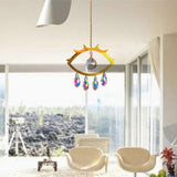 Evil Eye Suncatcher Crystal Light Catcher window curtain home decoration crystal tracery V1263-JX-2039