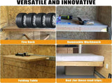 E-Track Wood Beam End Socket Accessories, Zinc-Coated Steel, Fit with 2x4 2x6, Add Removable Load V1258-DP02-F-582