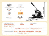 Button Maker Machine, 32 mm, Pin Maker Machine with 500pcs Button Parts, Circle Cutter, Hex Wrenches V952-BJSKXZJ32MMSGX9LR001V0