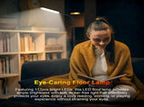 RGBCW LED Floor Lamp Modern Standing Light Dimming for Living Room Bedroom Office Eye Protection V1294-YM0901-L6775US