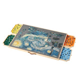 VEVOR 1500 Piece Puzzle Board with Drawer Cover Portable Wooden Jigsaw 86x63cm V952-ZMPTB1500JXWTNGBL001V0