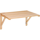 Wall Mounted Folding Table, Wall Mounted Drop Leaf Tables, Solid Wood Floating Desk for Dining, V952-FDBGZSMDB000O92SXV0