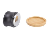 Coffee Distributor Stainless Steel Alloy Dual Head Adjustable Depth Coffee Leveler with Bamboo Base V1294-YM0715-3118220104814