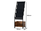Levede 4-Tier Record Player Stand Storage Rack Holder Up to 100 Albums Magazine HE1002-AU