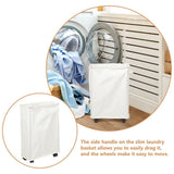 Slim Laundry Bag with Handle and Wheels for Laundry Room Storage V1370-AZ4-20539