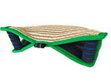 Green and Khaki Heavy Duty Jute Dog Bite Pillow - Professional Training Tug Toy with 3 Handles for V888-ELOSUNG27868