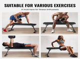 Flat Weight Bench, Foldable Strength Training Bench, Utility Workout Bench for Full Body Workout, V952-JZZBGPB00000I783BV0