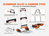 Folding Hand Truck, 140 kg Load Capacity, Aluminum Portable Cart, Convertible Hand Truck and Dolly V952-KZDSTHC500B01UEHNV0
