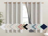 Snowbound Vintage Linen 100% Blackout Curtains for Living Room,Thermal Insulated Curtains 63" V1258-DP02-C-1289