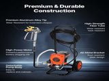 Stand Airless Paint Sprayer, 950W, 3300PSI High Pressure Airless Sprayer with Cart, Cleaning Brush, V952-ZSSPTJ900W04UXQUL001V3
