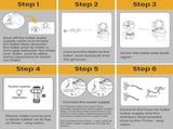 bidet - bidet With 2 spray heads - Self-cleaning bidet spray - Adjustable water pressure V1188-ZXY-11082