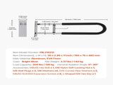 Toilet Safety Rail, 76.5 cm U-Shaped Handicap Bar, Foldable Senior Safety Pole, Flip Up Toilet V952-CSFSWZTKFZ305ODGSV0