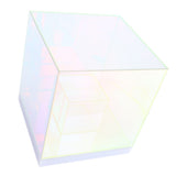 3D Cube LED Table Lamp RGB Colorful Clear Modern USB Square Table Night Light for Bedroom Living V1294-YM0901-3119240149811
