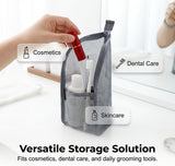 Standing Toiletry Bag, 2026 New EVA Mesh Large Capacity Cosmetic Waterproof Bag, Upgrade Portable V1258-DP02-C-2484