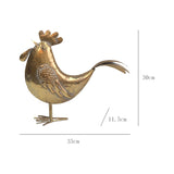 Lustre Gold Chook Long Tail 35x30cm V637-97022CHK