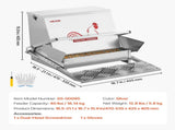 Automatic Chicken Feeder, 18.14 kg Capacity, Rainproof Treadle Poultry Feeder with Lockable Lid, No V952-JQWLQ40LBSZDYWBXU001V0