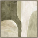 Green Abstract Framed Artwork 80cm V637-E592575