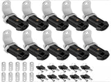 5 Pack Cabinet Locks With Keys, Keyed Alike RV Storage Door Camper Toolbox Cam Locks, 1 in V1237-MS-724-081