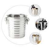 Stainless Steel Ice Bucket for Kitchen Use, Plated Multi-Purpose Beverage Cooler and Drink Holder V1192-AZ-W-27515