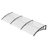 VEVOR Window Door Awning Canopy, 965 x 2975mm Door Canopy Exterior, UF50 PC Sunshade Sheet Awnings, V952-MCZYPYCB40120GZJNV0