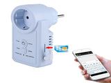 Smart GSM Power Outlet Plug Socket with Temperature Sensor SMS Command Control V1294-YM0901-JY01482-02