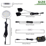 Dimmable & Timing Under Counter Lights Kitchen with Wireless RF Remote,Ultra-Thin 240V LED Cabinet V1171-CC-BDABFD012