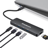 Simplecom CH545 USB-C 5-in-1 Multiport Adapter Docking Station with 3-Port USB 3.0 Hub PD HDMI V28-CH545