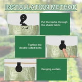 100 Pcs Clips for Shade Cloth Shading Net Clips of Anti-UV Treated for Brise Vue Clips of V1237-MS-626-353